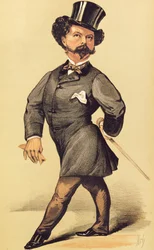 Sir Robert Peel (1822-95), Cartoon from Vanity Fair, 19 March 1870